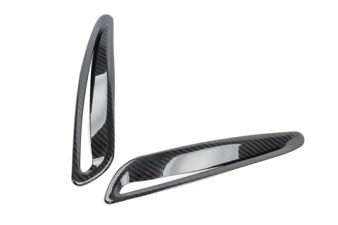 Dinan Hood Vent Covers D980-0041 Trim Accents, Covers, Carbon Fiber, Gloss, Toyota, Pair