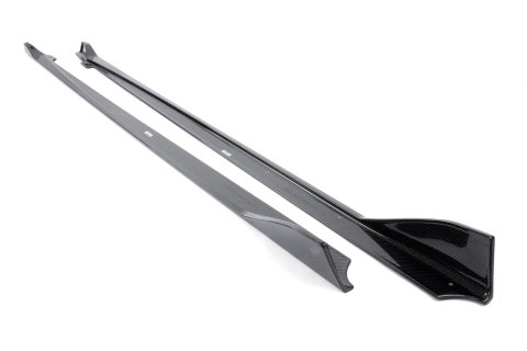 Dinan Side Skirts D980-0036 Rocker Molding, Left/Right, Carbon Fiber, Gloss, Toyota, Pair