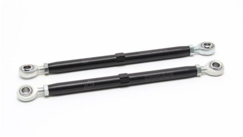 Dinan Racing Toe Links for 2011 1 SERIES M, 2008-2013 M3 - R280-0006 Rods, Aluminum, Black Anodized, PTFE Coated, BMW, Pair