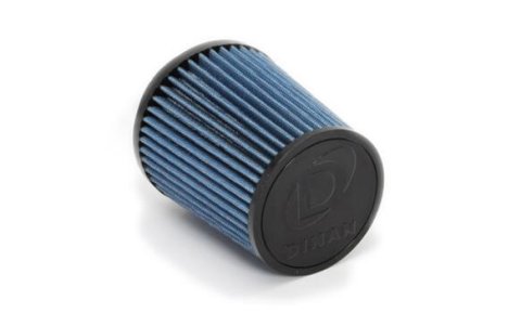 Dinan High-Flow Air Filters D403-0410 Filter Elements, High-Flow, Oiled, Conical Flanged, Cotton/Steel Mesh, Blue, Replacement Filter for Cold Intake, BMW, Each