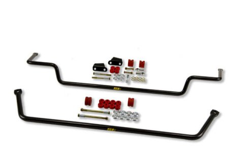 ST Suspensions Sway Bar Sets 52002 Bars, Front and Rear, Solid, Steel, Black Powdercoated, Dodge, Kit