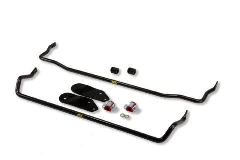 ST Suspensions Sway Bar Sets 52225 Bars, Front and Rear, Solid, Steel, Black Powdercoated, Toyota, Kit