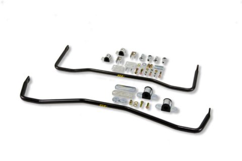 ST Suspensions Sway Bar Sets 52010 Bars, Front and Rear, Solid, Steel, Black Powdercoated, BMW, Kit