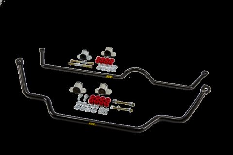 ST Suspensions Sway Bar Sets 52085 Bars, Front and Rear, Solid, Steel, Black Powdercoated, Nissan, Kit