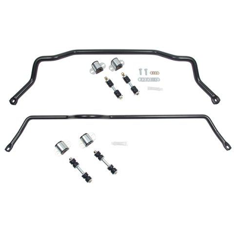 ST Suspensions Sway Bar Sets 52090 Bars, Front and Rear, Solid, Steel, Black Powdercoated, Nissan, Kit