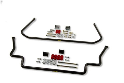 ST Suspensions Sway Bar Sets 52000 Bars, Front and Rear, Solid, Steel, Black Powdercoated, BMW, Kit