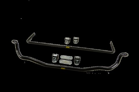 ST Suspensions Sway Bar Sets 52270 Bars, Front and Rear, Solid, Steel, Black Powdercoated, Hyundai, Kit