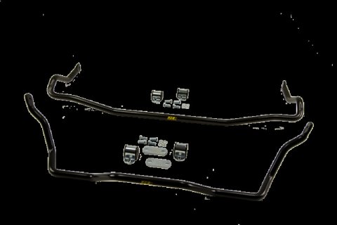 ST Suspensions Sway Bar Sets 52192 Bars, Front and Rear, Solid, Steel, Black Powdercoated, for use on Honda®, Kit