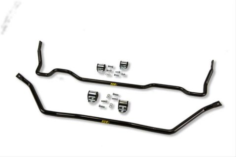 ST Suspensions Sway Bar Sets 52217 Bars, Front and Rear, Solid, Steel, Black Powdercoated, Toyota, Kit