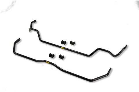ST Suspensions Sway Bar Sets 52212 Bars, Front and Rear, Solid, Steel, Black Powdercoated, Eagle, Mitsubishi, Kit