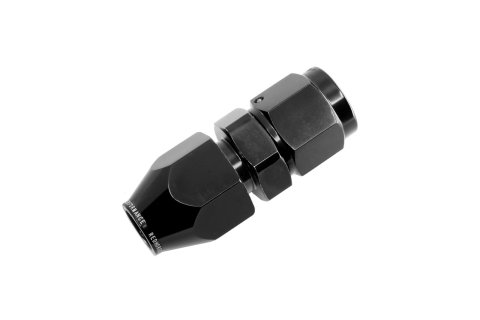 Redhorse Performance 3000 Series AN Tube Adapter Fittings 3000-06-06-2 Fitting, Adapter, to Tubing, Straight, Aluminum, Black Anodized, -6 AN, 3/8 in., Swivel, Each