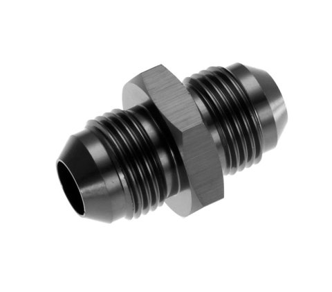 Redhorse Performance 815 Series Union Fittings 815-08-2 Fitting, Coupler, Union, AN to AN, Straight, Aluminum, Black Anodized, -8 AN, -8 AN, Each