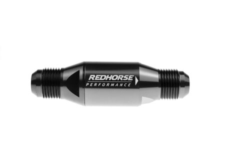 Redhorse Performance 4152 Series One-Way Check Valves 4152-12-2 Valve, Inline, Aluminum, Black Anodized, -12 AN Male to -12 AN Male, Each