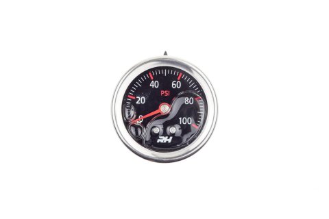 Redhorse Performance 5001 Series Liquid Filled Fuel Pressure Gauges 5001-100-3 Gauge, Pressure, 0-100 psi, 1 1/2 in., Analog, Mechanical, Filled, Each