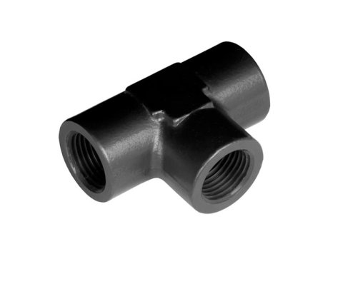 Redhorse Performance 917 Series Tee Adapter Fittings 917-06-2 Fittings, Fittings, Aluminum, Black, 3/8 in. NPT Female NPT Ends, Each