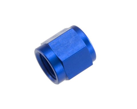 Redhorse Performance 818 Series Tube Nuts 818-06-1 Nuts, Series, Aluminum, Blue, -6 AN Size, Pair