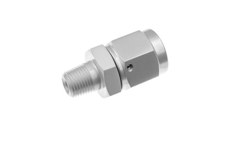 Redhorse Performance 716 Series AN to NPT Adapter Fittings 716-06-06-5 and Adapters, Fittings, Straight, Aluminum, Clearcoat, -6 Female AN, 3/8 in. Male NPT, Each