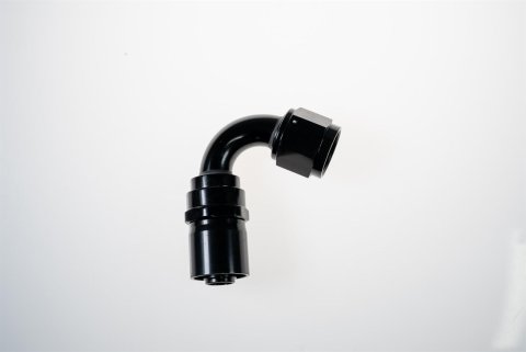 Redhorse Performance 7000 Series Crimp Style Hose End Fittings 7122-10-2 Ends, Ends, 120 degree, Collar, -10 AN Size, Aluminum, Black, -10 AN Female Threads, Each