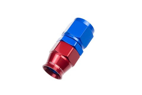 Redhorse Performance 1200 Series Reuseable PTFE Hose Ends 1200-12-1 Ends, Series, Reuseable, PTFE, -12 AN Female Threads, Reusable Swivel, Straight, -12 AN Hose, Aluminum, Red/Blue Anodized, Each
