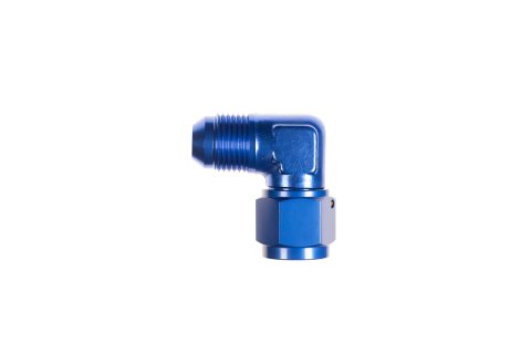 Redhorse Performance 8290 Series Couplers 8290-10-10-1 Fitting, Coupler, Union, AN to AN, 90 Degree, Aluminum, Blue Anodized, -10 AN, -10 AN, Swivel, Each