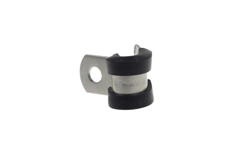 Redhorse Performance 220 Series Cushioned Hose Clamps 220-03-2 Mounting Clamps, Cushioned, Aluminum, Natural, Rubber, -3 AN, 1/4 in. Mounting Hole, Sold as a set of 10