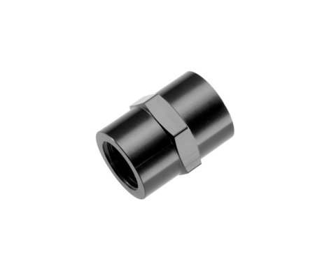 Redhorse Performance 910 Series NPT Female Nipple Fittings 910-04-2 Fitting, Coupler, to NPT, Straight, Aluminum, Black Anodized, 1/4 in. NPT, 1/4 in. NPT, Each