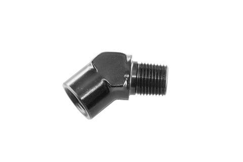 Redhorse Performance 915 Series NPT Coupler Fittings 915-02-2 and Adapters, Fittings, 45 degree, Aluminum, Black, 1/8 in. Male NPT, 1/8 in. Female NPT, Each