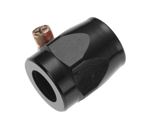 Redhorse Performance 993 Series Hose Finishers 993-07-2 Clamp, -7 AN, Stainless Clamp, Black Anodized Aluminum Cover, 11/32 in. Hose, Each