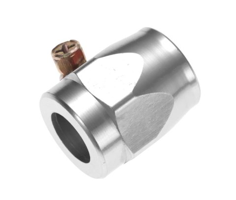 Redhorse Performance 993 Series Hose Finishers 993-10-4 Clamp, -10 AN, Stainless Clamp, Chrome Aluminum Cover, 5/8 in. Hose, Each