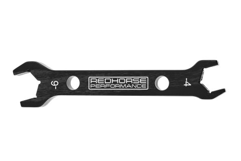 Redhorse Performance 5468 Series AN Wrenches 5468-04-2 Wrenches, Wrenches, Double Open End, Aluminum, Black, -4 Size, -6 Size, Each