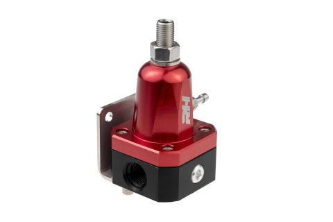 Redhorse Performance Bypass Fuel Pressure Regulators 7910-06-3 Regulator, Adjustable, Inline, 45-70 psi, Aluminum, Red Anodized, Each