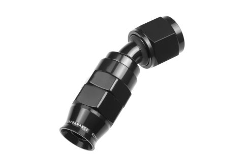 Redhorse Performance 1200 Series Reuseable PTFE Hose Ends 1230-06-2 Ends, Series, Reuseable, PTFE, -6 AN Female Threads, Reusable swivel, 30 degree, -6 AN Hose, Aluminum, Black Anodized, Each