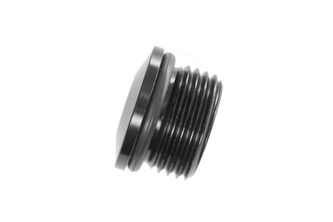 Redhorse Performance 8814 Series Low-Profile AN O-Ring Port Plugs 8814-12-2 Fitting, Plug, -12 O-Ring, Internal Allen, Aluminum, Black Anodized, Each