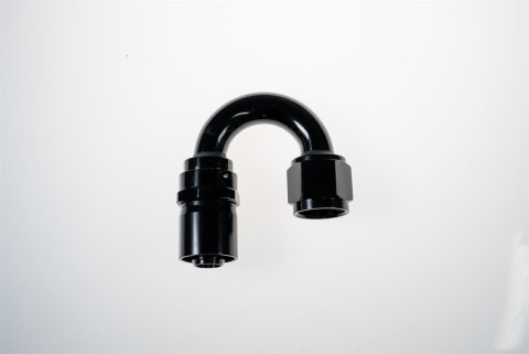 Redhorse Performance 7000 Series Crimp Style Hose End Fittings 7182-08-2 Ends, Ends, 180 degree, Collar, -8 AN Size, Aluminum, Black, -8 AN Female Threads, Each