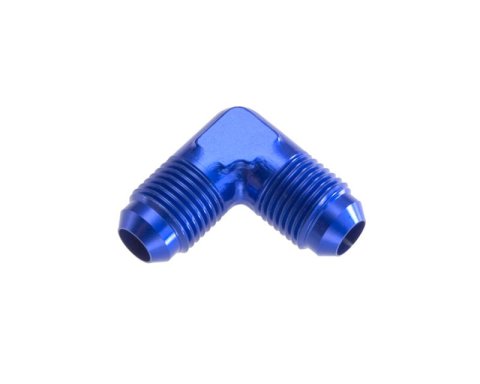 Redhorse Performance 821 Series Elbow Adapter Fittings 821-08-1 Fitting, Coupler, Union, AN to AN, 90 Degree, Aluminum, Blue Anodized, -8 AN, -8 AN, Each
