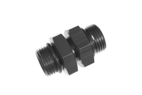 Redhorse Performance 9200 Series ORB Swivel Unions 9200-08-10-2 Fitting, Coupler, Union, AN to AN, Straight, Aluminum, Black Anodized, -8 AN, -10 AN, Each