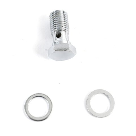 Redhorse Performance 332 Series Banjo Bolts 332-04 Brake Fitting, Bolt, Straight, 7/16-20 in. Size, Stainless Steel, Natural Finish, Each