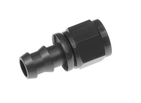 Redhorse Performance 2000 Series Push-Lock Hose Ends 2000-16-2 Ends, Series, Push Lock, -16 AN Female Threads, Socketless barb, Straight, -16 AN Hose, Aluminum, Black Anodized, Each