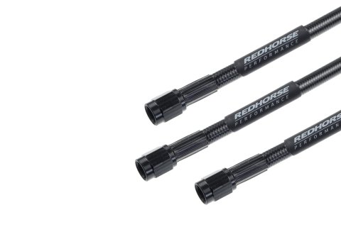 Redhorse Performance 3302 Series Universal Brake Hoses 3302-03-15 Line, Universal, Series, Braided Stainless Steel, Black, 15 in. Length, -3 AN Female, -3 AN Female, Each