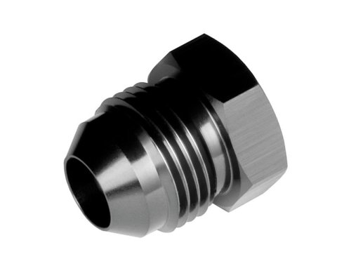 Redhorse Performance 806 Series AN Flare Plugs 806-16-2 Fitting, Plug, -16 Male, Hex Head, Aluminum, Black Anodized, Each