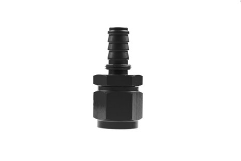 Redhorse Performance 7000 Series Crimp Style Hose End Fittings 7000-06-2 Ends, Series, Style, -6 AN Female Threads, Socketless barb, Straight, -6 AN Hose, Aluminum, Black Anodized, Each
