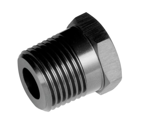 Redhorse Performance 912 Series Pipe Reducers 912-06-02-2 Fitting, Reducer, NPT to NPT, Straight, Aluminum, Black Anodized, 3/8 in. NPT, 1/8 in. NPT, Each