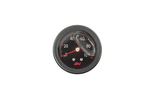 Redhorse Performance 5002 Series Liquid Filled Fuel Pressure Gauges 5002-100-3 Gauge, Pressure, 0-100 psi, 1 1/2 in., Analog, Mechanical, Filled, Each