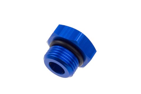 Redhorse Performance 814 Series AN O-Ring Port Plugs 814-06-1 Fitting, Plug, -6 O-Ring, Aluminum, Blue Anodized, Each