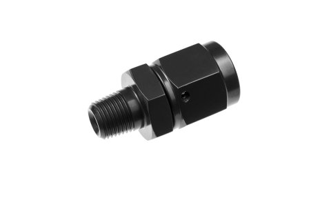 Redhorse Performance 716 Series AN to NPT Adapter Fittings 716-06-04-2 and Adapters, Fittings, Straight, Aluminum, Black, -6 Female AN, 1/4 in. Male NPT, Each