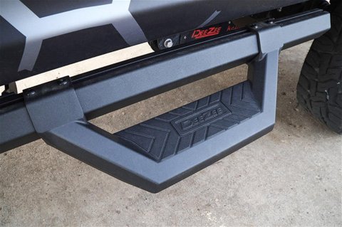 Dee Zee Hex Cast Side Step Bars DZ66311CTB Bars, Aluminum, Black Textured Powdercoated, Extended Cab, Pair