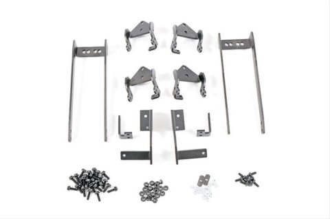 Dee Zee NXc Running Board Mounting Brackets DZ 16253 Truck Step Installation Kits, Boards, Steel, Textured Black, Nissan, Kit