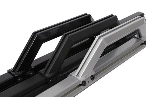 Dee Zee Hex Series Side Step Bars DZ66301TB Bars, Aluminum, Black Textured Powdercoated, Regular Cab, Pair
