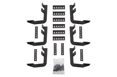 Dee Zee Rough Step Mounting Brackets DZ15337 Truck Installation Kits, Step, Steel, Textured Black, Ram, 1500, Kit