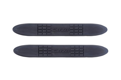 Dee Zee Step Pads DZ3INCHECKS Nerf Bar and Bar Components, Pad, Plastic, Black, For 3 in. Bars, 3 Mounting Holes, Pair